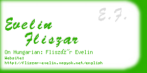 evelin fliszar business card